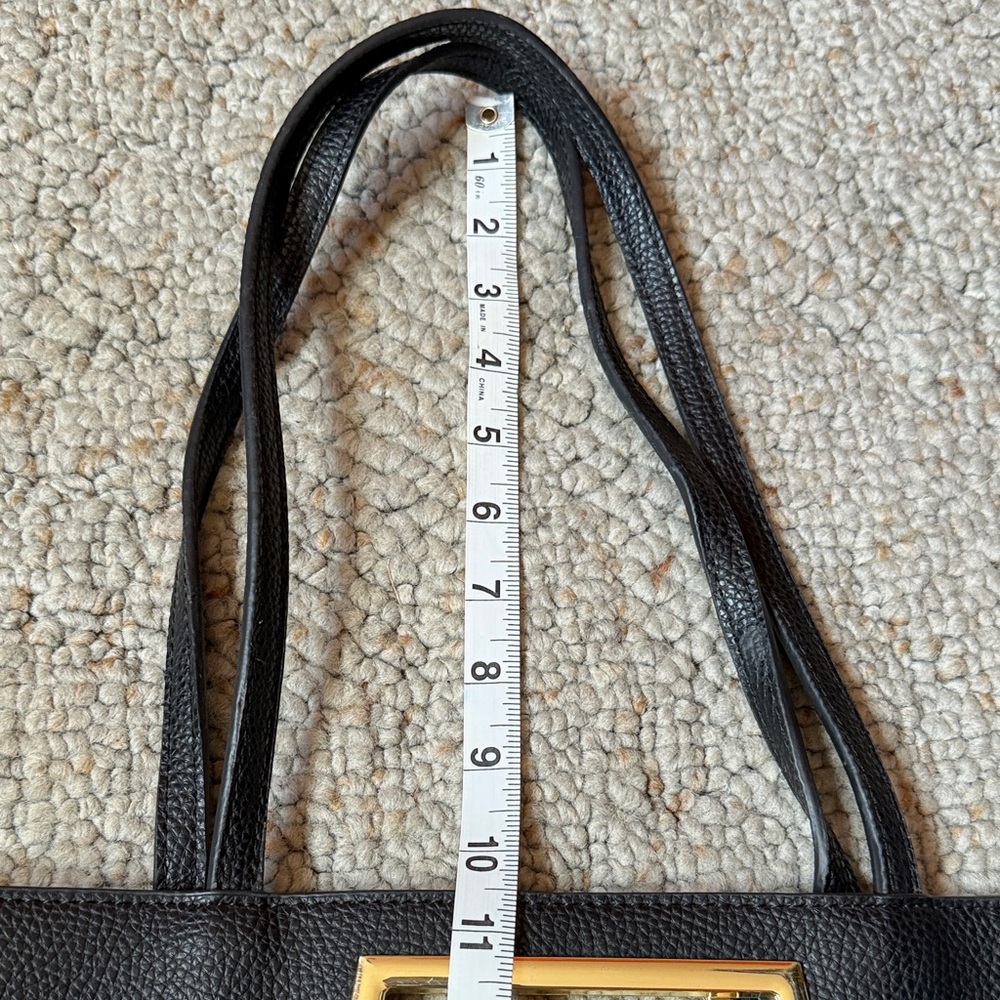 Steve Madden Black Tote Bag with Gold Accents - Women - Picture 11 of 11